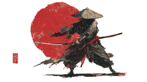 Samurai And Geisha V6 Vinyl Car Decal Sticker – Waterproof & UV-Resistant 5.4