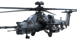 Armored Helicopter Vinyl Car Decal Sticker – Waterproof & UV-Resistant 2.72"