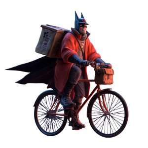 Retired Superhero Courier Vinyl Car Decal Sticker – Waterproof & UV-Resistant 6.826666666666667"