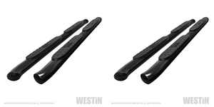 2x Upgrade your Toyota Tacoma | Westin PRO TRAXX Nerf Bar | 4 Inch Oval Bent | Black Powder Coated