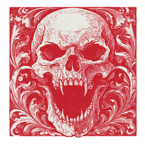 Ominous Fanged Skull Vinyl Car Decal Sticker – Waterproof & UV-Resistant 3.4133333333333336"