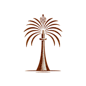 Vintage Palm Logo Vinyl Car Decal Sticker – Waterproof & UV-Resistant 3.4133333333333336"