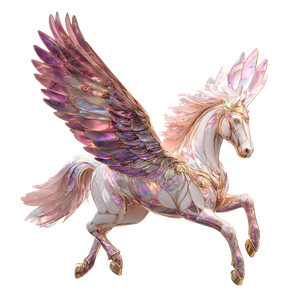 Iridescent Fantasy Pegasus Vinyl Car Decal Sticker – Waterproof & UV-Resistant 6.826666666666667"