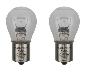 2x High-Performance 1156 Backup Light Bulb | Clear | Shock-Resistant | OE Replacement