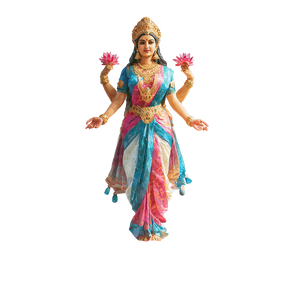 Goddess Lakshmi Portrait V3 Vinyl Car Decal Sticker – Waterproof & UV-Resistant 3.4133333333333336"