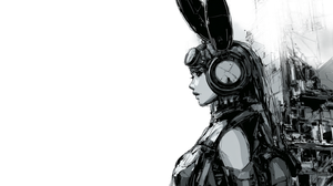 Cyberpunk Robot Girl V9 Vinyl Car Decal Sticker – Waterproof & UV-Resistant 2.72"