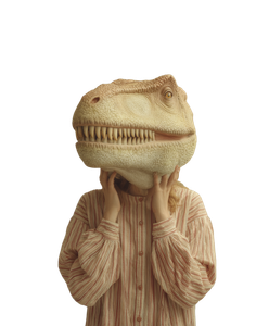 T-Rex Mask Portrait Vinyl Car Decal Sticker – Waterproof & UV-Resistant 8.0"