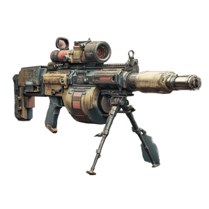 Cyberpunk Assault Rifle V2 Vinyl Car Decal Sticker – Waterproof & UV-Resistant 3.4133333333333336"