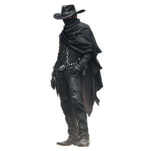 Western Gunslinger Profile Vinyl Car Decal Sticker – Waterproof & UV-Resistant 6.826666666666667"