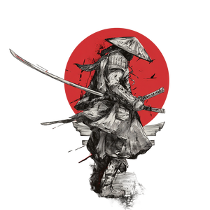 Samurai With Katana V21 Vinyl Car Decal Sticker – Waterproof & UV-Resistant 6.826666666666667"