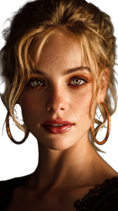 Blonde Woman Portrait V98 Vinyl Car Decal Sticker – Waterproof & UV-Resistant 9.706666666666667"