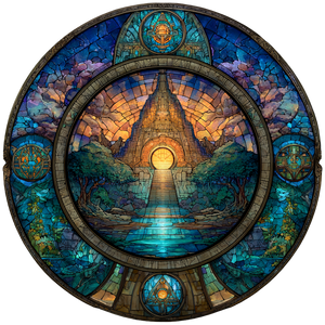 Stained Glass Stargate Vinyl Car Decal Sticker – Waterproof & UV-Resistant 3.4133333333333336" Stained Glass Stargate Vinyl Car Decal Sticker – Waterproof & UV-Resistant 3.4133333333333336"