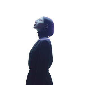 Futuristic Glowing Portrait V2 Vinyl Car Decal Sticker – Waterproof & UV-Resistant 6.826666666666667"