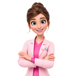 Cartoon Nurse Manager Vinyl Car Decal Sticker – Waterproof & UV-Resistant 3.4133333333333336"