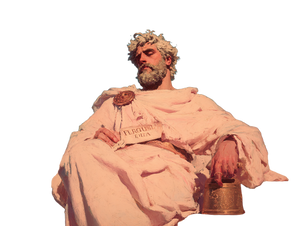Calm Greek Philosopher Vinyl Car Decal Sticker – Waterproof & UV-Resistant 6.1866666666666665"