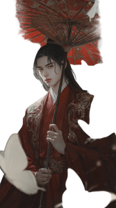 Hanfu Man With Butterflies Vinyl Car Decal Sticker – Waterproof & UV-Resistant 4.8533333333333335"