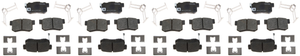 4x Raybestos R-Line Ceramic Brake Pads | OE Replacement, Includes Mounting Hardware
