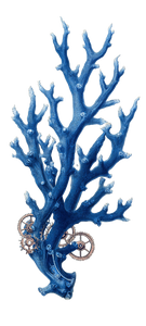 Mechanical Coral Sketch Vinyl Car Decal Sticker – Waterproof & UV-Resistant 5.4
