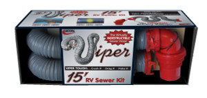 Valterra Viper Sewer Hose | Super Tough 26 Mil TPE Material | 15 Ft Hose with Rotating Fitting | UV Resistant Valterra Viper Sewer Hose | Super Tough 26 Mil TPE Material | 15 Ft Hose with Rotating Fitting | UV Resistant