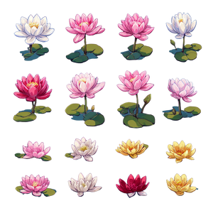 Lotus Sprite Sheet Vinyl Car Decal Sticker – Waterproof & UV-Resistant 3.4133333333333336"