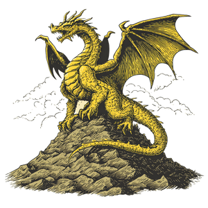King Ghidorah Throne Vinyl Car Decal Sticker – Waterproof & UV-Resistant 3.4133333333333336"