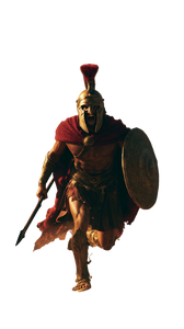 Charging Spartan Warrior Vinyl Car Decal Sticker – Waterproof & UV-Resistant 9.706666666666667"