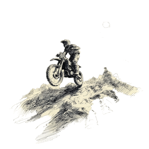 Motocross Biker V2 Vinyl Car Decal Sticker – Waterproof & UV-Resistant 3.4133333333333336"