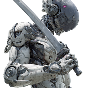 Cybernetic Android Warrior V2 Vinyl Car Decal Sticker – Waterproof & UV-Resistant 3.4133333333333336"