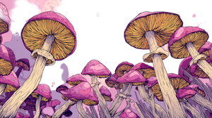 Cartoon Mushrooms V2 Vinyl Car Decal Sticker – Waterproof & UV-Resistant 2.72"