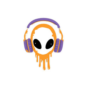 Alien Dj Logo Vinyl Car Decal Sticker – Waterproof & UV-Resistant 3.4133333333333336"