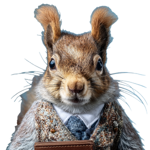 Squirrel Financial Advisor Vinyl Car Decal Sticker – Waterproof & UV-Resistant 3.4133333333333336"