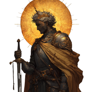 Injured Sun God Vinyl Car Decal Sticker – Waterproof & UV-Resistant 3.4133333333333336"