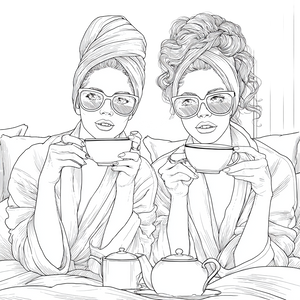 Stylish Women Relaxing V2 Vinyl Car Decal Sticker – Waterproof & UV-Resistant 3.4133333333333336"