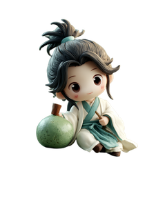 Chibi Li Bai Figurine Vinyl Car Decal Sticker – Waterproof & UV-Resistant 8.213333333333333"