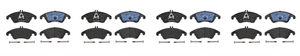 4x Upgrade your Braking Performance with Brembo Brake Pads | Low-Dust Formulations, Set Of 4 4x Upgrade your Braking Performance with Brembo Brake Pads | Low-Dust Formulations, Set Of 4