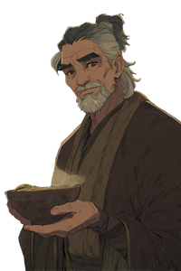 Elderly Ramen Chef Vinyl Car Decal Sticker – Waterproof & UV-Resistant 8.96"