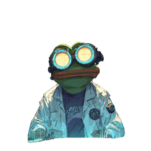 Smirking Pepe Scientist Vinyl Car Decal Sticker – Waterproof & UV-Resistant 6.826666666666667"
