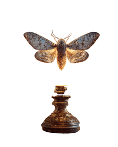 Moth And Lamp Vinyl Car Decal Sticker – Waterproof & UV-Resistant 4.0"