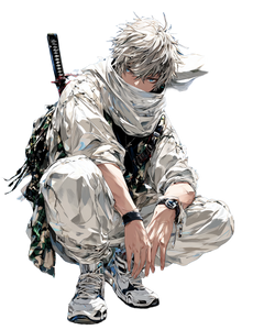 Anime Ninja Hero Vinyl Car Decal Sticker – Waterproof & UV-Resistant 4.0"