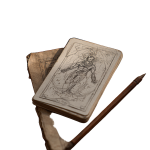 Tarot Deck Sketch Vinyl Car Decal Sticker – Waterproof & UV-Resistant 3.4133333333333336"