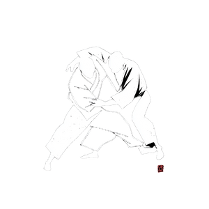 Stylized Wrestling Figures Vinyl Car Decal Sticker – Waterproof & UV-Resistant 6.826666666666667"