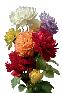 Vibrant Floral Bouquet V13 Vinyl Car Decal Sticker – Waterproof & UV-Resistant 4.4