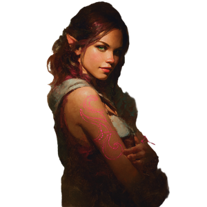 Eladrin Sorceress Portrait Vinyl Car Decal Sticker – Waterproof & UV-Resistant 6.826666666666667"