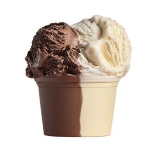 Half Chocolate Vanilla Ice Cream Vinyl Car Decal Sticker – Waterproof & UV-Resistant 3.4133333333333336"