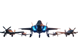 Fighter Jets Evolution Vinyl Car Decal Sticker – Waterproof & UV-Resistant 5.4