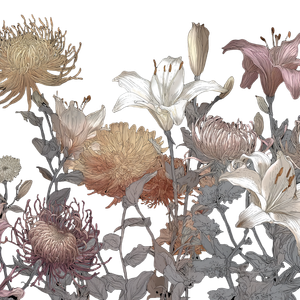 Floral Line Art V16 Vinyl Car Decal Sticker – Waterproof & UV-Resistant 3.4133333333333336"