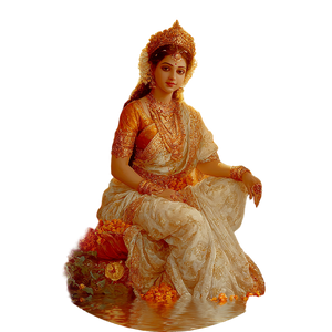 Hindu Goddess Saraswati Vinyl Car Decal Sticker – Waterproof & UV-Resistant 6.826666666666667"
