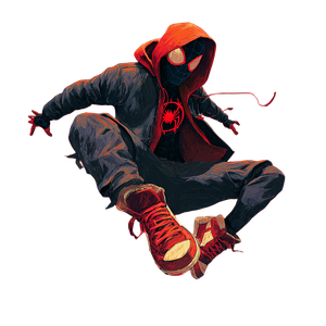 Miles Morales Spiderman V2 Vinyl Car Decal Sticker – Waterproof & UV-Resistant 3.4133333333333336"
