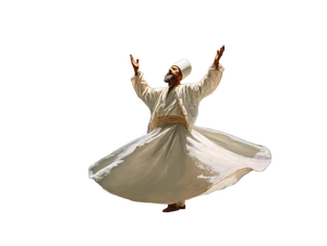Whirling Dervish Dance Vinyl Car Decal Sticker – Waterproof & UV-Resistant 6.1866666666666665"