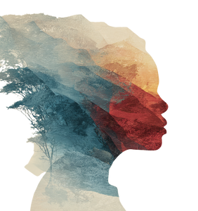 Abstract African Silhouette Vinyl Car Decal Sticker – Waterproof & UV-Resistant 3.6266666666666665"